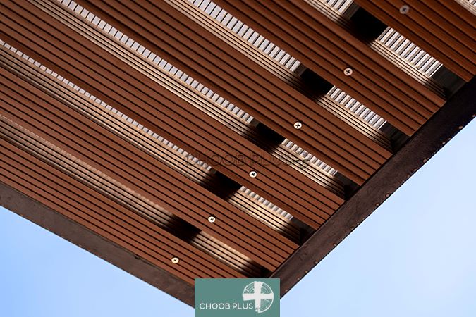 قیمت سقف کاذب چوبی » قیمت سقف کاذب چوب پلاست انواع مدل با اجرا و نصب